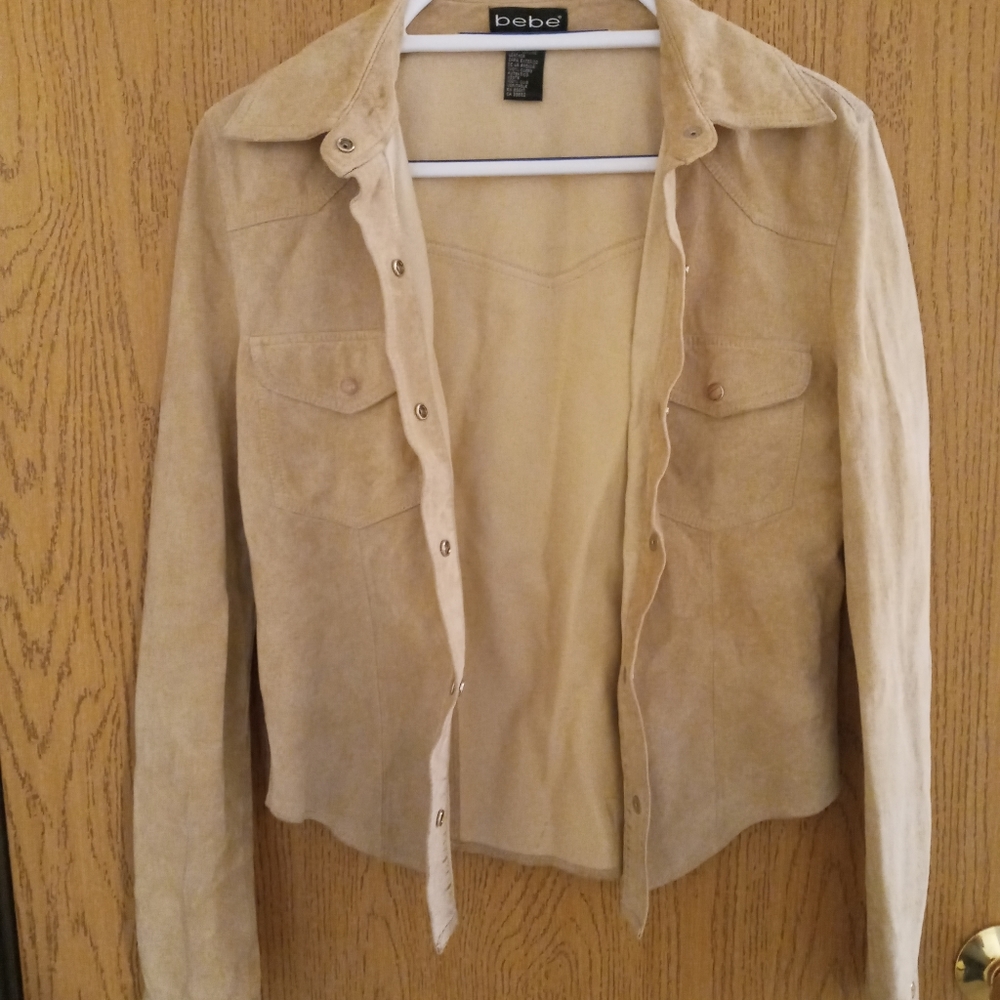 Bebe genuine 100% leather jacket
